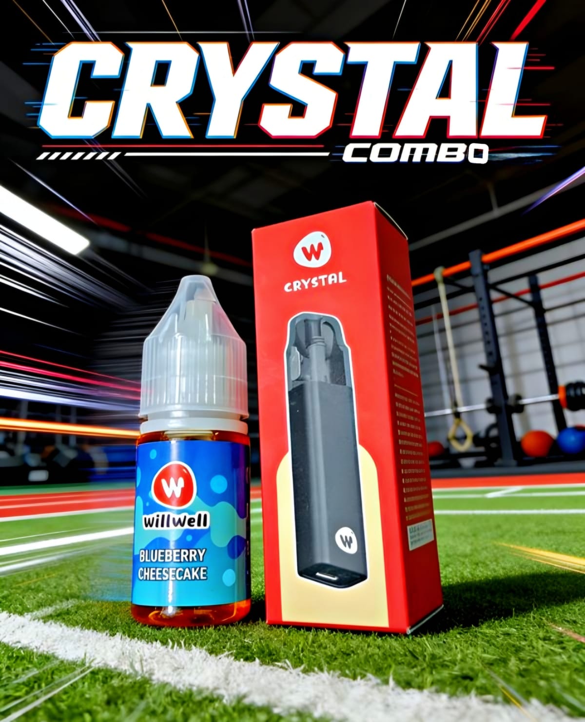 WillWell Crystal Refilled Pod. With Will Well 10ML Liquid Completely Free.
