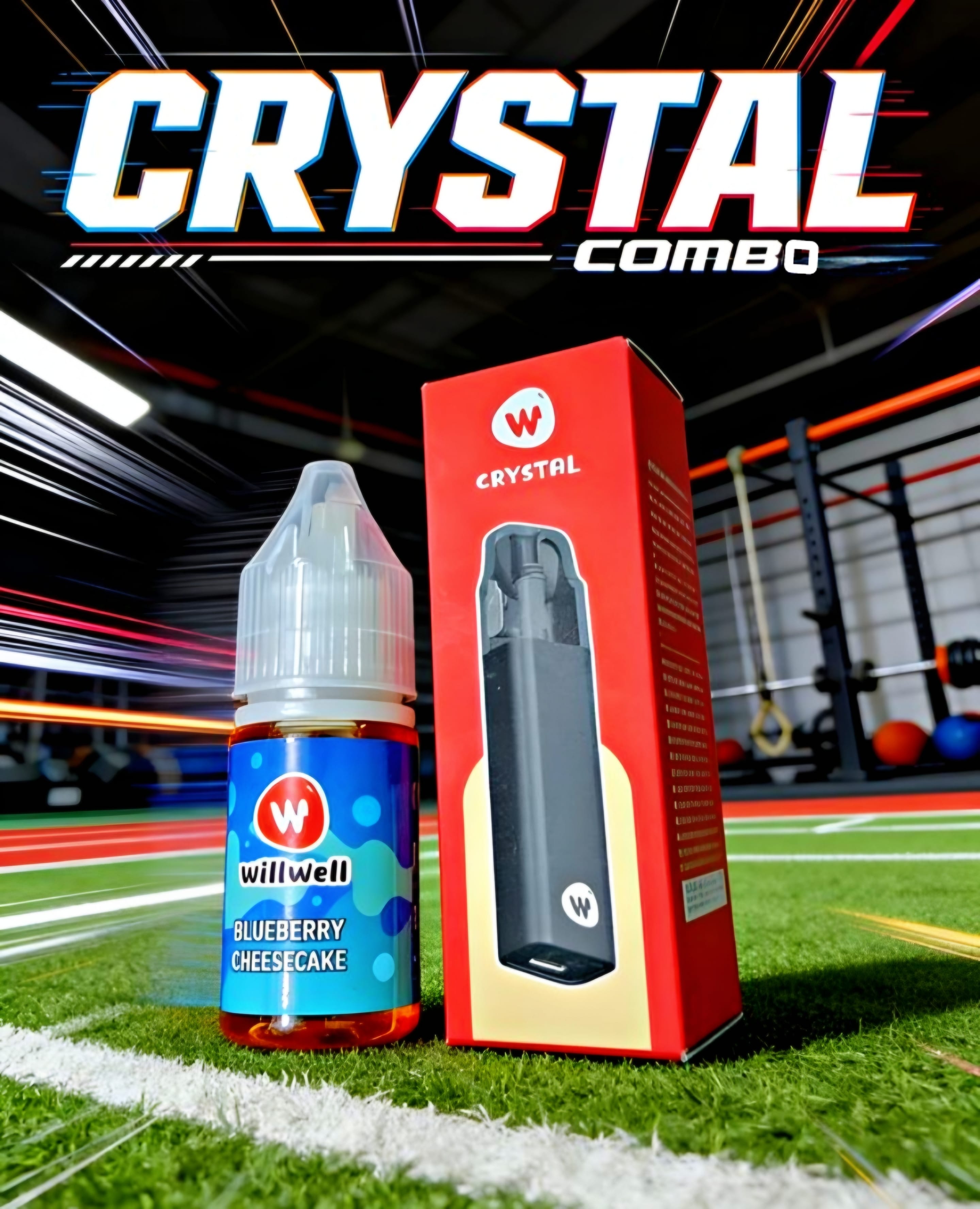 WillWell Crystal Refilled Pod. With Will Well 10ML Liquid Completely Free.